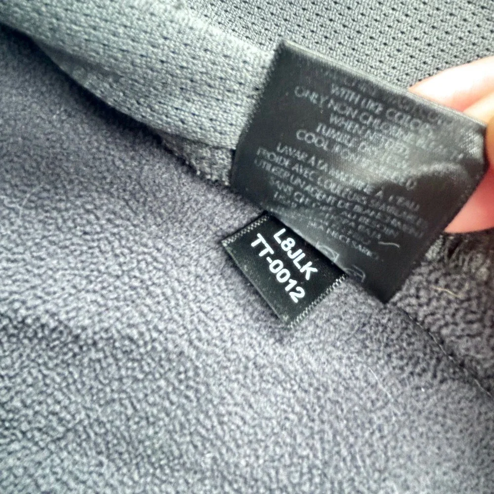 Tumi T-Tech Softshell Jacket Dark Gray Full Zip Fleece Lined Water Resistant M